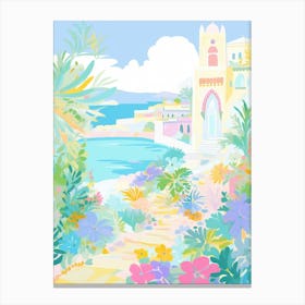 Gallipoli, Italy Colourful View 2 Canvas Print