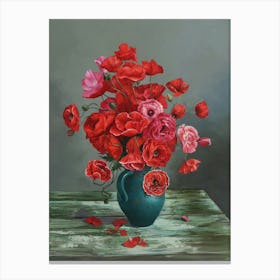 Stillleben Mit Klatschmohn Canvas Print