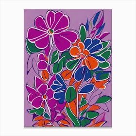 Violet Lilac Flowers Canvas Print