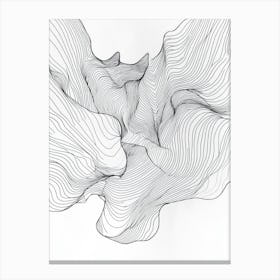 Abstract Line Drawing 10 Canvas Print