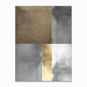 Metal and gold geometry 9 Canvas Print