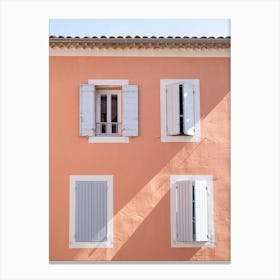 Colorful French Building Canvas Print