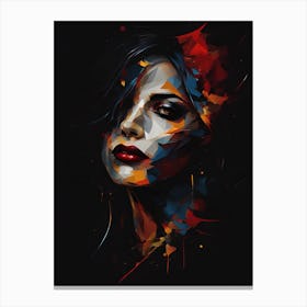 Vampire Abstract Painting (1) Canvas Print