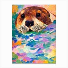 Sea Otter II Matisse Inspired Canvas Print
