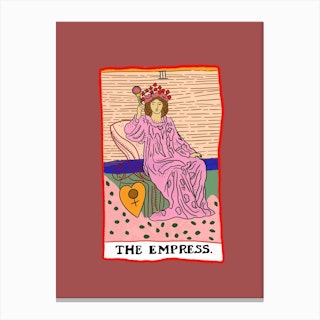 The Empress Tarot Canvas Print