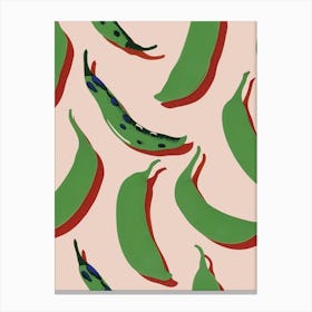 Peas In A Pod Abstract Pattern 2 Canvas Print