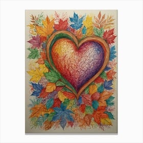 Heart Of Autumn 3 Canvas Print