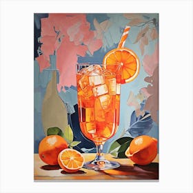 Glass Of Orange Juice Canvas Print