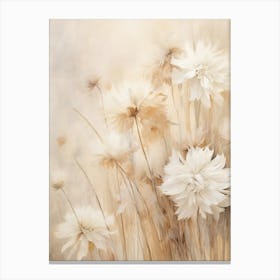 Boho Dried Flowers Asters 9 Canvas Print
