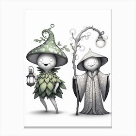 Witch And The Wizard Canvas Print