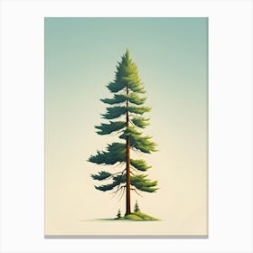 Minimal Pine Tree 2 Canvas Print