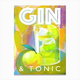 Gin Tonic Aperitivo Cocktail Drink Canvas Print