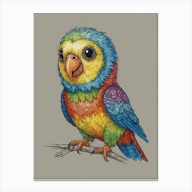 Colorful Parrot 37 Canvas Print