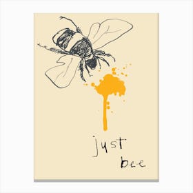 Just Bee Canvas Print
