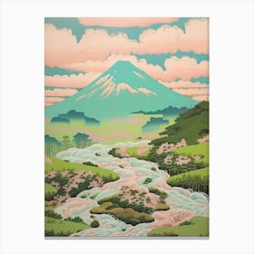 Mount Chokai In Yamagata Akita Japanese Landscape 4 Canvas Print