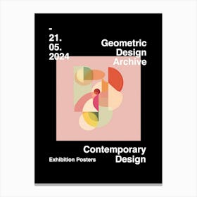 Geometric Design Archive Poster 02 Canvas Print
