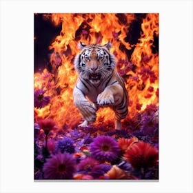 Tiger Blaze Canvas Print