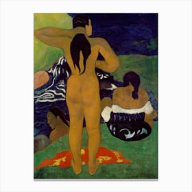 Tahitian Women Bathing (1892), Paul Gauguin Canvas Print