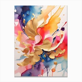 Abstract Flower Painting Canvas Print