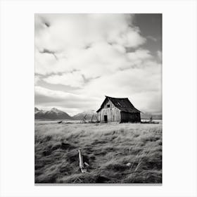 Montana, Black And White Analogue Photograph 2 Canvas Print