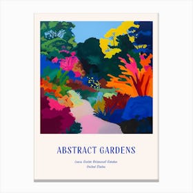 Colourful Gardens Lewis Ginter Botanical Garden Usa 1 Blue Poster Canvas Print