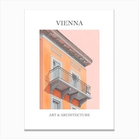 Vienna Travel And Architecture Poster 4 Canvas Print