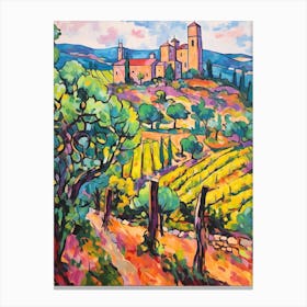 Montepulciano Italy 3 Fauvist Painting Canvas Print