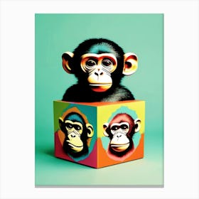 Monkeys In A Box Canvas Print