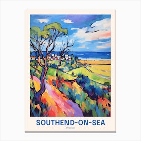 Southend On Sea England 4 Uk Travel Poster Canvas Print