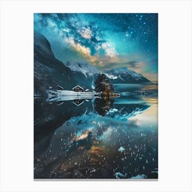 Milky Reflected In Water Canvas Print