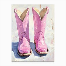 Pink Cowboy Boots 8 Canvas Print