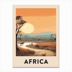 Vintage Travel Poster Africa 9 Canvas Print