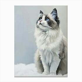 Ragdoll Cat Painting 1 Canvas Print
