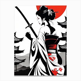 Deadly Geisha Canvas Print