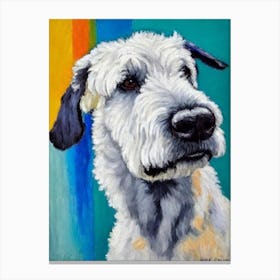 Bouvier Des Flandres 2 Fauvist Style dog Canvas Print