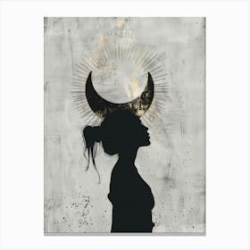 Silhouette Of A Woman 42 Canvas Print