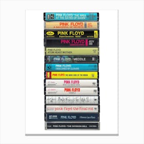 Pink Floyd - Colleected Albums - Cassette Print Canvas Print