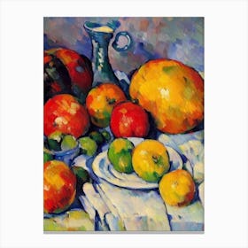 Jicama Cezanne Style vegetable Canvas Print