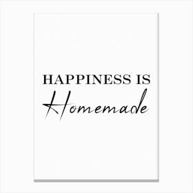 Fun Kitchen Happiness Is Homemade Canvas Print