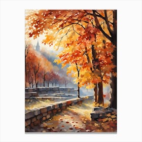 Autumn In The Park 1 Canvas Print
