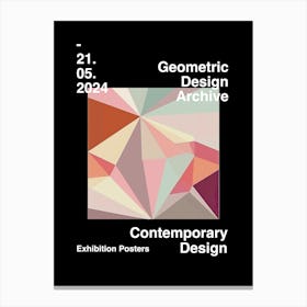 Geometric Design Archive Poster 58 Canvas Print