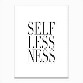 Selflessness Canvas Print
