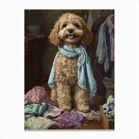 Cockapoo Fashionista Canvas Print