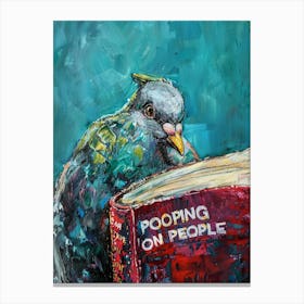 Pooping On People Canvas Print