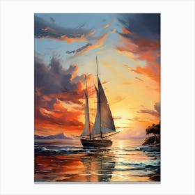 Serenity Sails Canvas Print