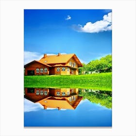 Reflection Of A House Canvas Print