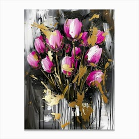 Pink Tulips 10 Canvas Print