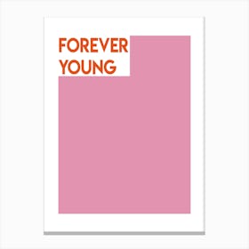 Forever Young Bob Dylan Inspired Retro Canvas Print