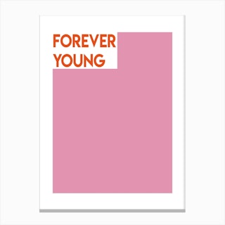 Forever Young Bob Dylan Inspired Retro Canvas Print