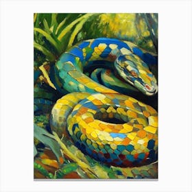 Anaconda Snake Painting Canvas Print